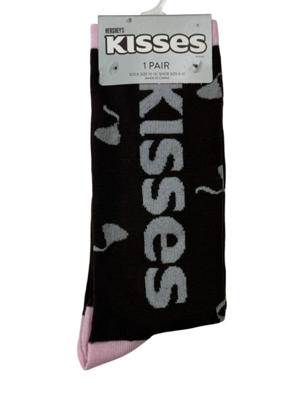 Hershey's Kisses Crew Socks Mens 10-13 Womens 6-12 Candy Logo NWT